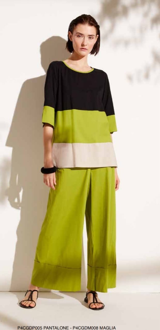 Maglietta a forma di scatola, maniche corte a tre colori Flirt Primavera/estate 2024 acquista online