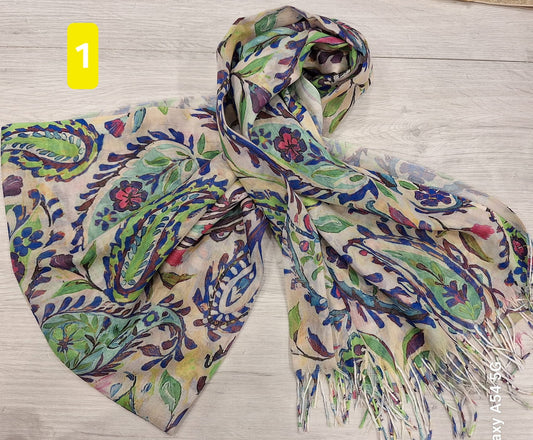 Foulard coloratissimi in viscosa Primavera2024 acquista online